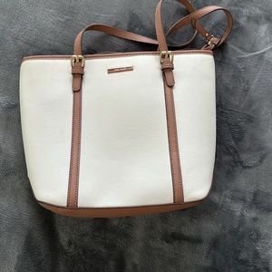 Anne Klein white amazing medium tote bag
